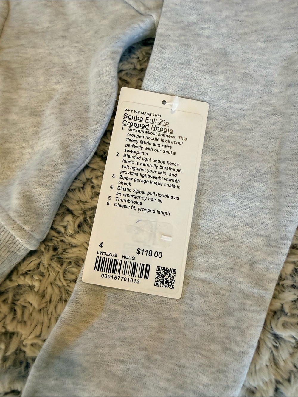 lululemon Scuba Full-Zip Cropped Hoodie - Picture 8 of 9